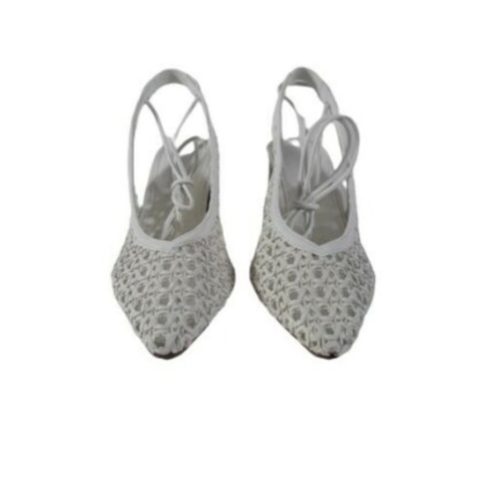 ASOS Shoes womens White Sling Back Slip On Pointed Toe Size 3 - Picture 6 of 11